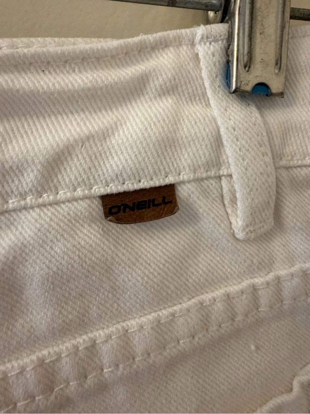O'Neill White Distressed Denim Shorts